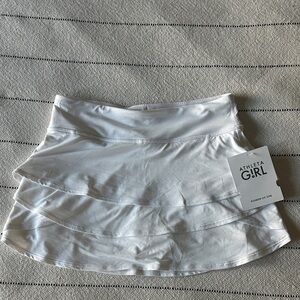 NWT Athleta Girl White Swing Skort L/12